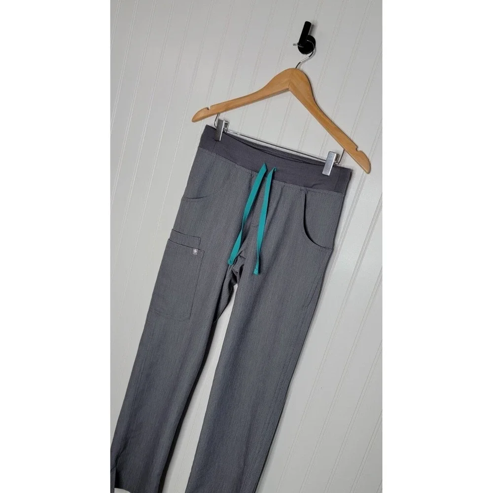 FIGS Kade Cargo Technical Collection Scrub Pants Women's Size XS Gray